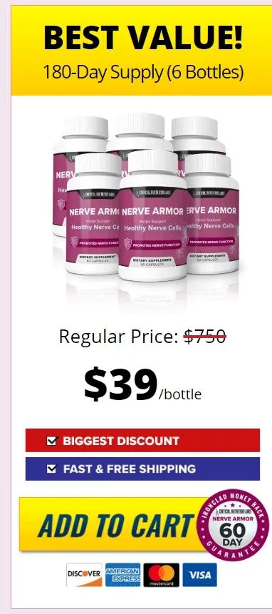 Nerve Armor buy 6 bottle
